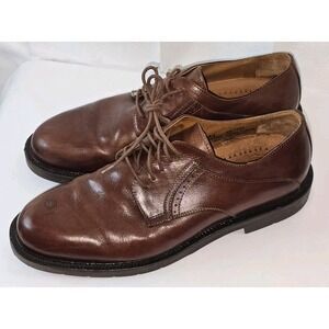 JOHNSTON & MURPHY Passport Oxford Dress Shoes Mens 9‎ M Leather Brown Lace Up